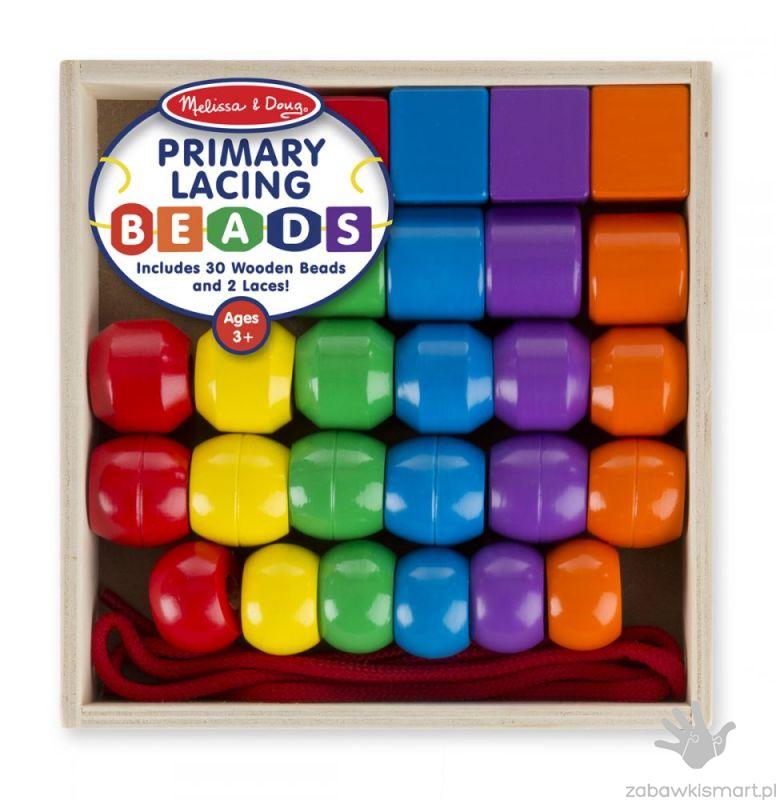 Drewniane korale do nawlekania Melissa & Doug- duże - obrazek 2