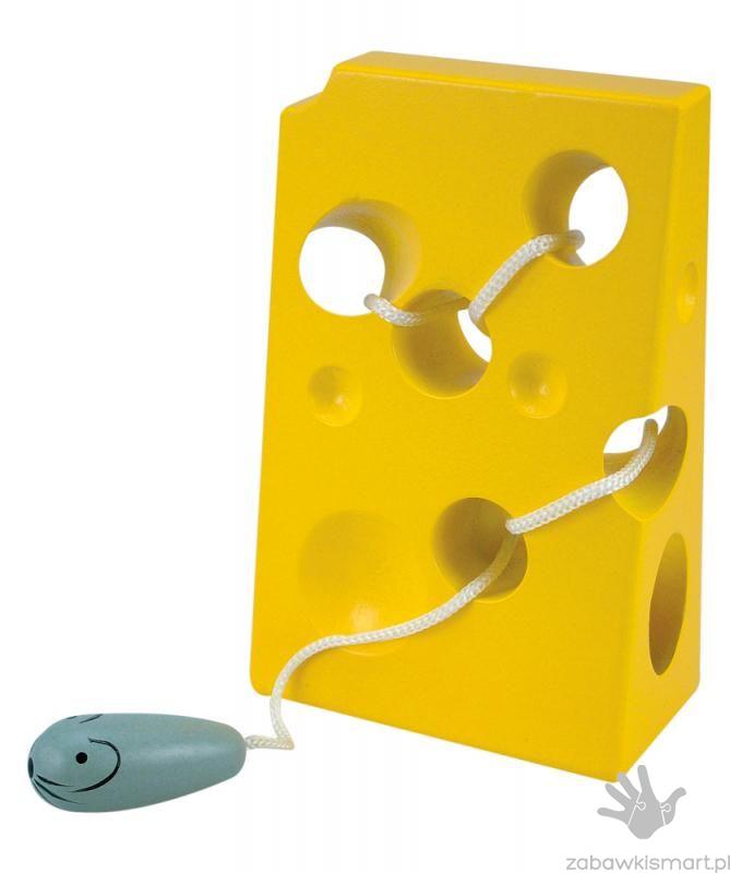 Przeplatanka drewniana- serek z myszką WOODY