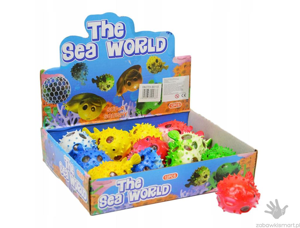 KC Gniotek z kolcami i kolorowymi kuleczkami- Rybka - obrazek 2