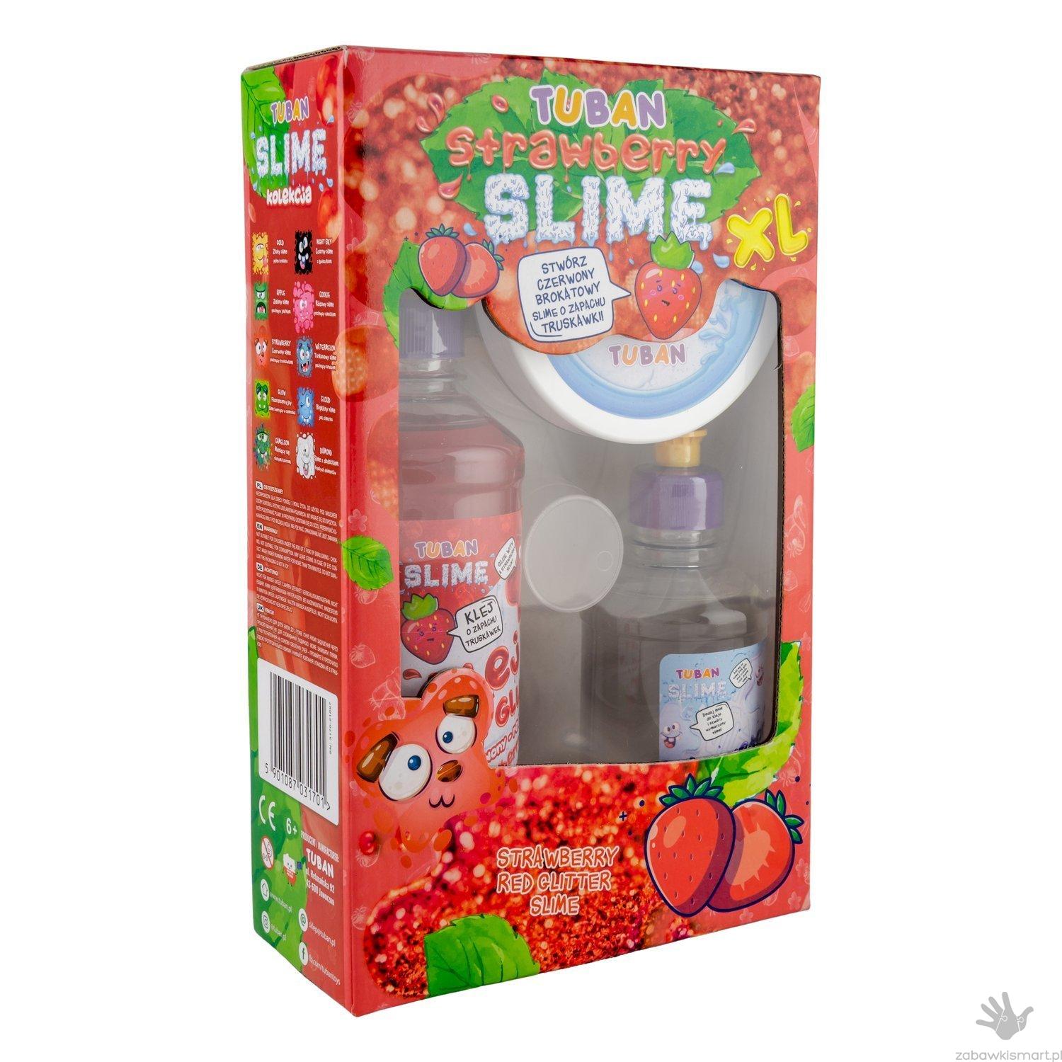 Zestaw XL Super Slime TUBAN- zapach TRUSKAWKI - obrazek 4