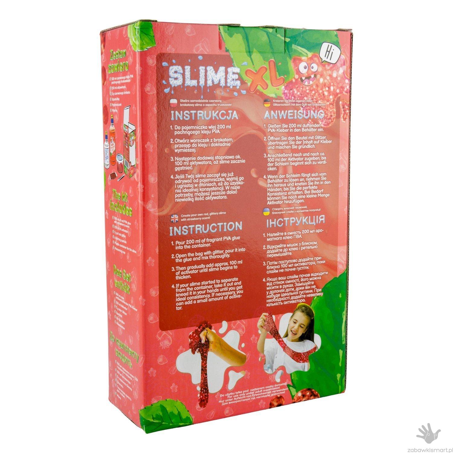 Zestaw XL Super Slime TUBAN- zapach TRUSKAWKI - obrazek 5