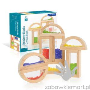Tęczowe klocki z koralikami- GuideCraft