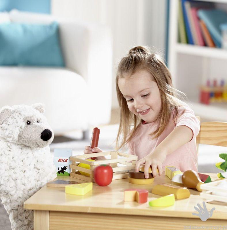 Jedzenie drewniane- 4 rodzaje w skrzynkach Melissa & Doug - obrazek 7