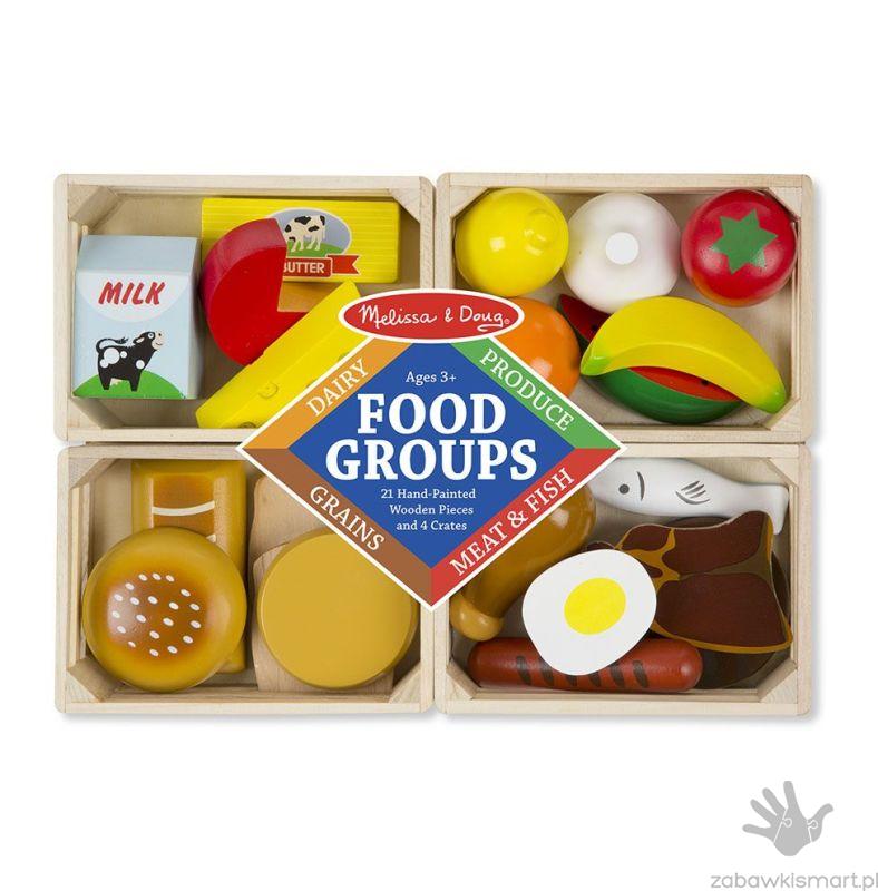 Jedzenie drewniane- 4 rodzaje w skrzynkach Melissa & Doug - obrazek 2