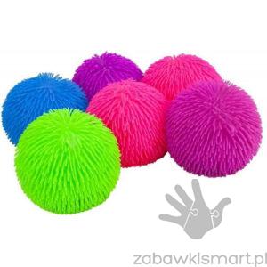 Piłka sensoryczna- jednokolorowa włochatka 23 cm
