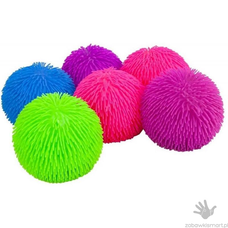 Piłka sensoryczna- jednokolorowa włochatka 23 cm