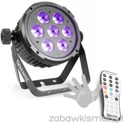 Reflektor LED FLAT PAR RGBAW-UV