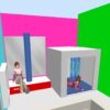 Projekt sali o powierzchni około 16 m²- wersja podstawowa