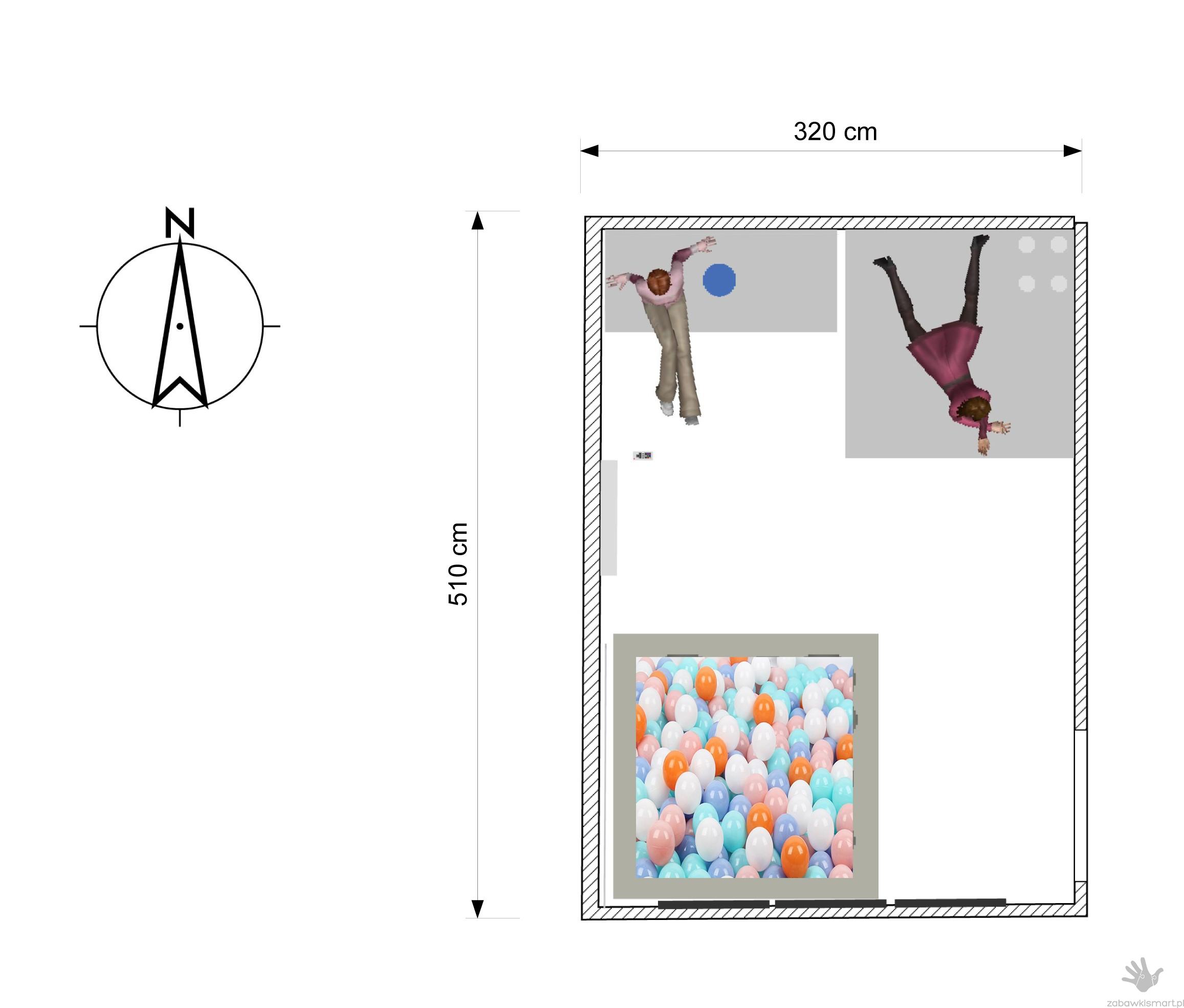Projekt sali o powierzchni około 16 m²- wersja podstawowa - obrazek 5