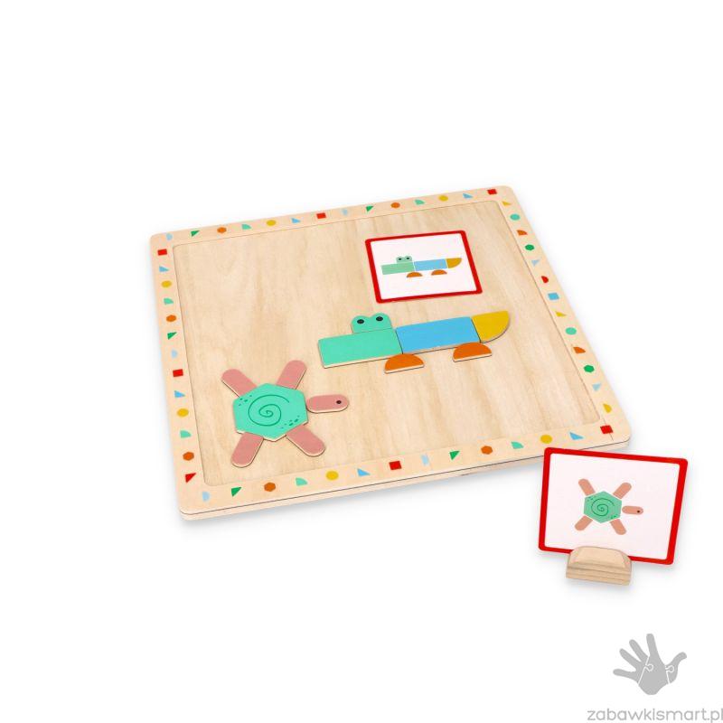 Układanka magnetyczna Lelin- kształty - obrazek 2