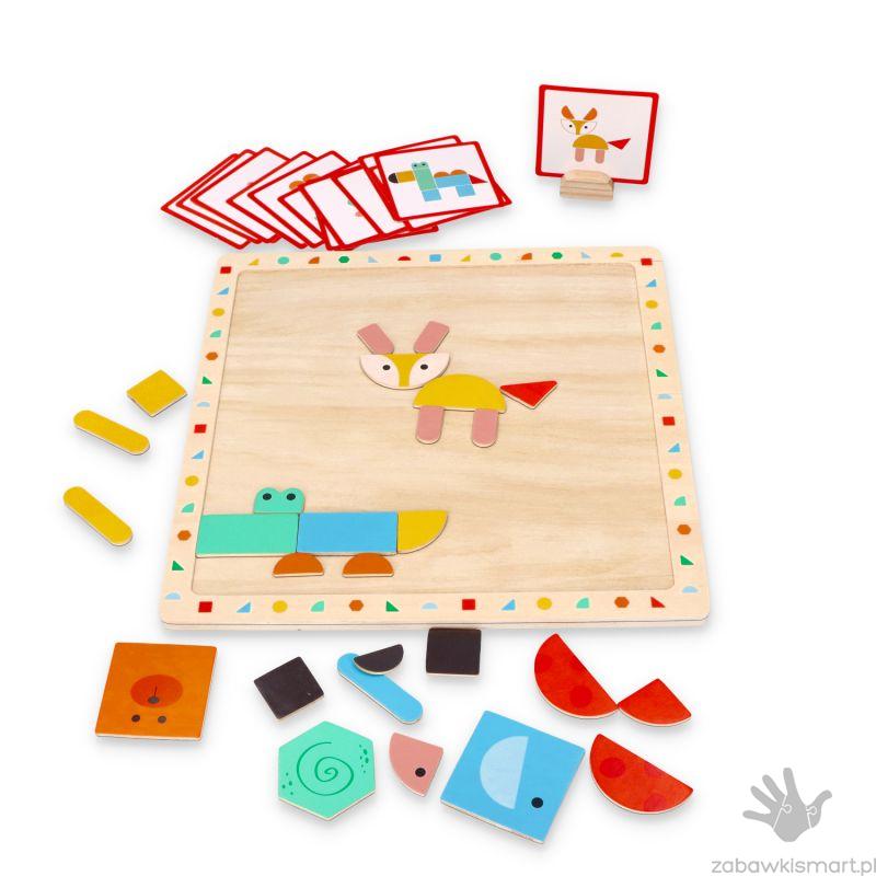 Układanka magnetyczna Lelin- kształty - obrazek 4