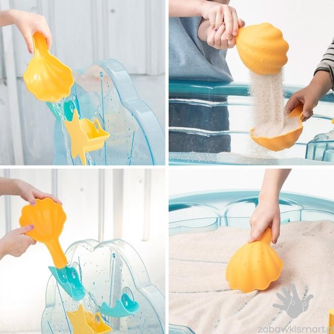 Stolik z akcesoriami do piasku i wody- Sand and water clam Weplay - obrazek 8