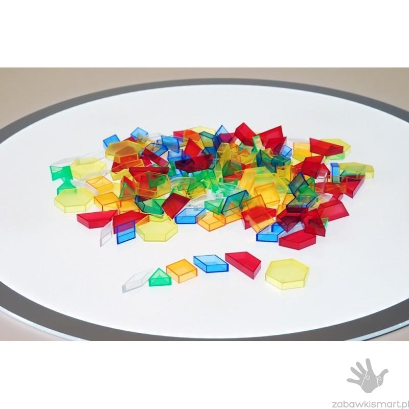 Zestaw przeźroczystych brył geometrycznych- TickiT - obrazek 2