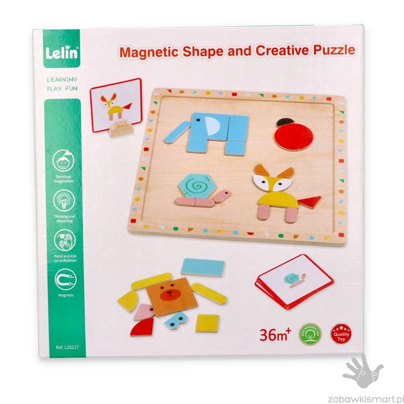 Układanka magnetyczna Lelin- kształty - obrazek 5