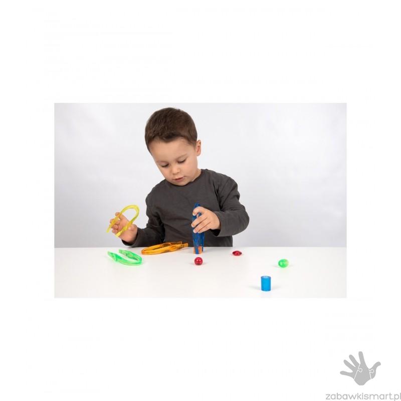 Półprzezroczyste kolorowe pęsety TickiT- zestaw 12 szt. - obrazek 4