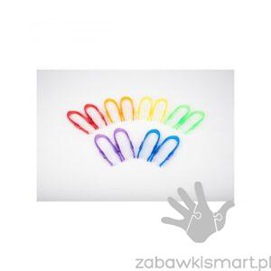 Półprzezroczyste kolorowe pęsety TickiT- zestaw 12 szt.