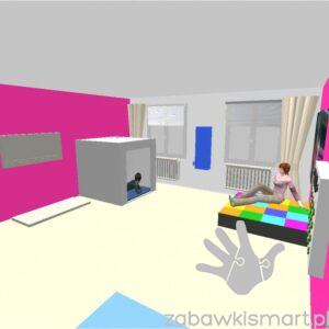 Projekt sali o powierzchni około 30 m²- wersja podstawowa