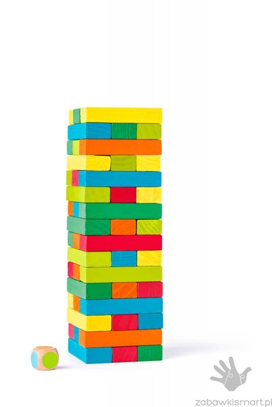 Kolorowa wieża Tony- Jenga WOODY - obrazek 2