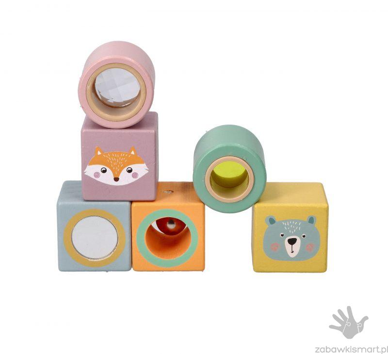 Drewniane klocki Odkrywców do rączki- Adam Toys