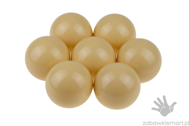 Piłeczki do suchego basenu- Ø 7 cm (beżowe)
