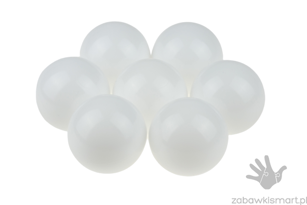Piłeczki do suchego basenu- Ø 7 cm (białe)
