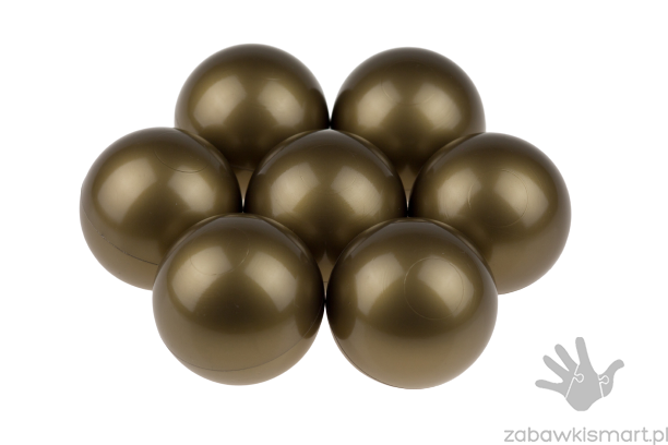 Piłeczki do suchego basenu- Ø 7 cm (ciemnozłote)