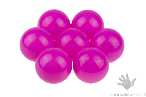 Piłeczki do suchego basenu- Ø 7 cm (fuksja)