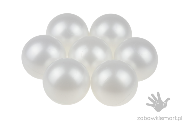 Piłeczki do suchego basenu- Ø 7 cm (perłowe)
