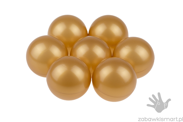 Piłeczki do suchego basenu- Ø 7 cm (złote)