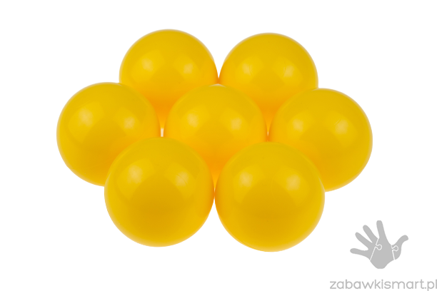 Piłeczki do suchego basenu- Ø 7 cm (żółte)