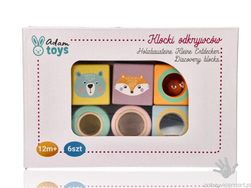 Drewniane klocki Odkrywców do rączki- Adam Toys - obrazek 6