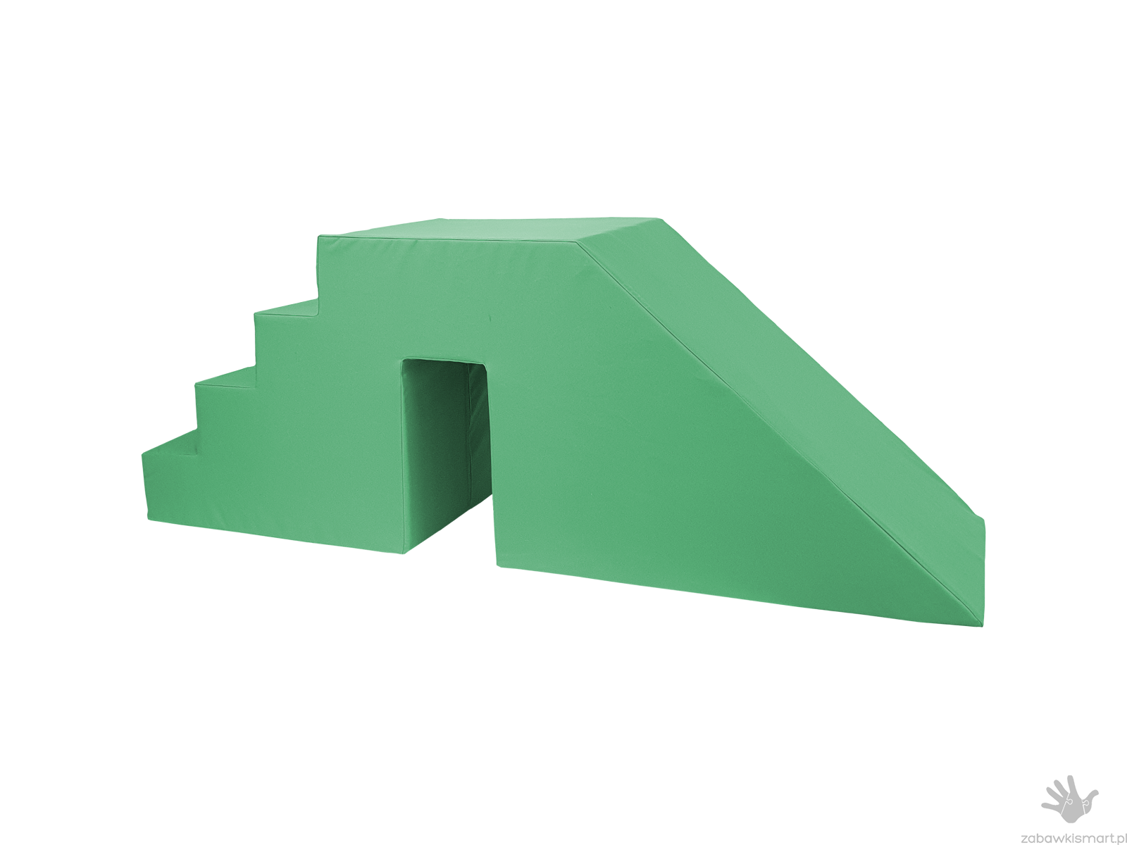 Schody ze zjeżdżalnią do suchego basenu (wysokość 45 cm)- ekoskóra - obrazek 4