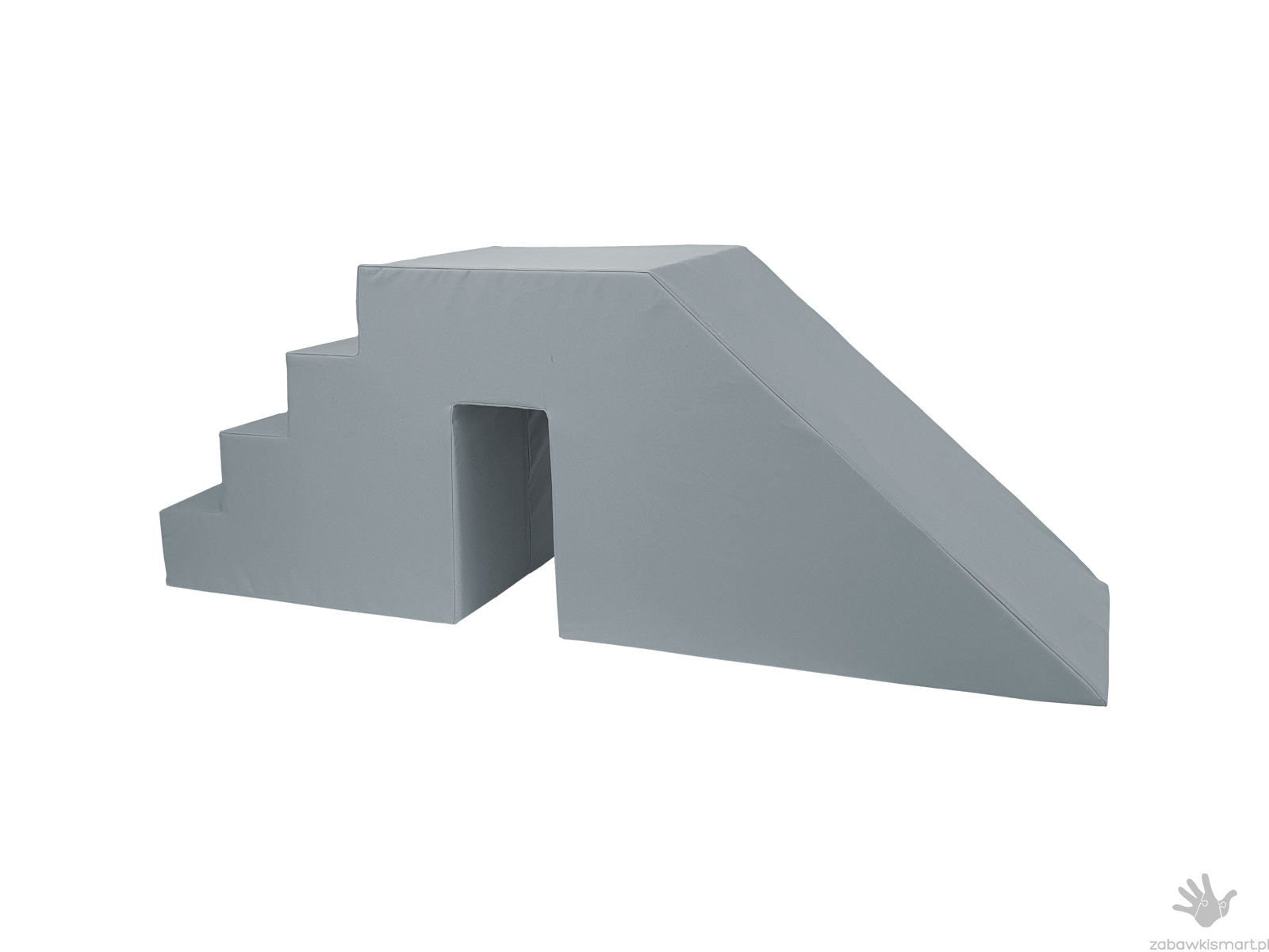 Schody ze zjeżdżalnią do suchego basenu (wysokość 45 cm)- ekoskóra