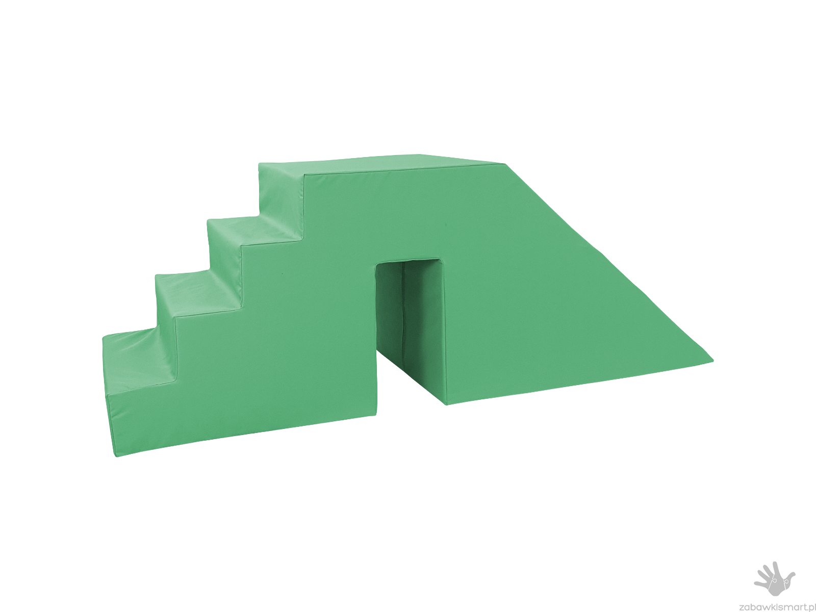 Schody ze zjeżdżalnią do suchego basenu (wysokość 60 cm)- ekoskóra