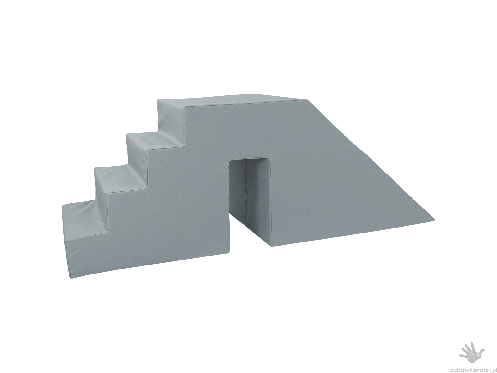 Schody ze zjeżdżalnią do suchego basenu (wysokość 60 cm)- ekoskóra - obrazek 6