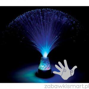 Lampka światłowodowa- pióropusz światłowodów (lodowe światło)