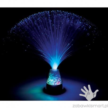 Lampka światłowodowa- pióropusz światłowodów (lodowe światło)