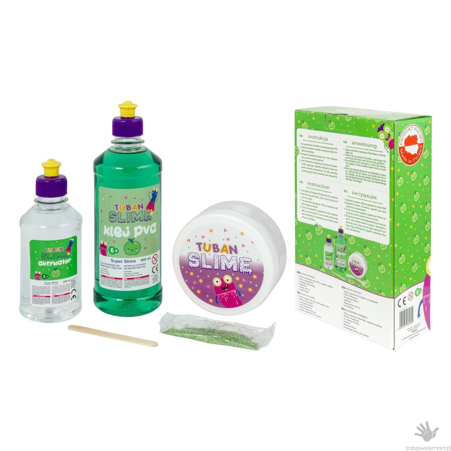 Zestaw XL Super Slime TUBAN- jabłko - obrazek 3