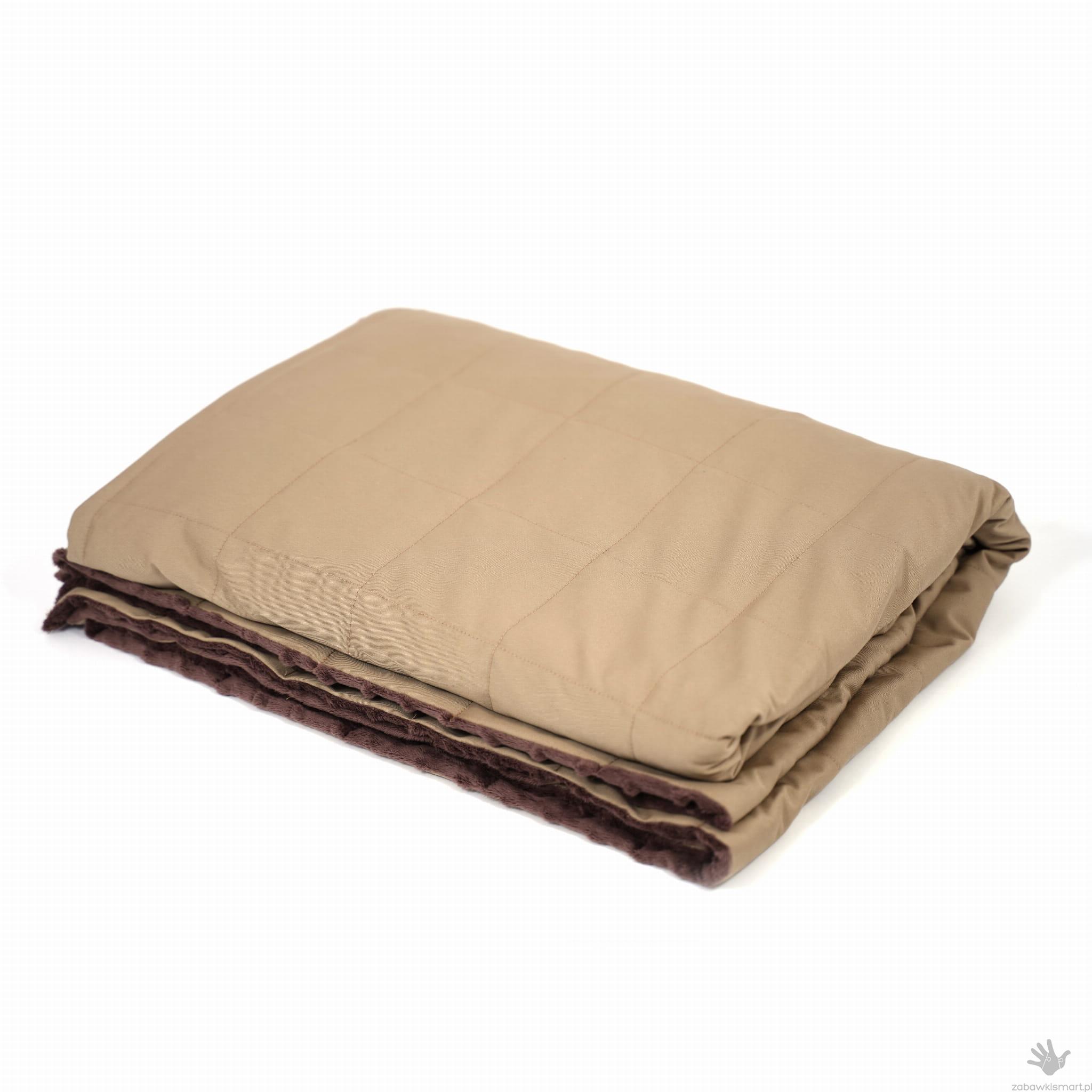 Kocyk- Obciążony ELEGANT beżowy 120 x 180 (wypełnienie- granulat szklany)