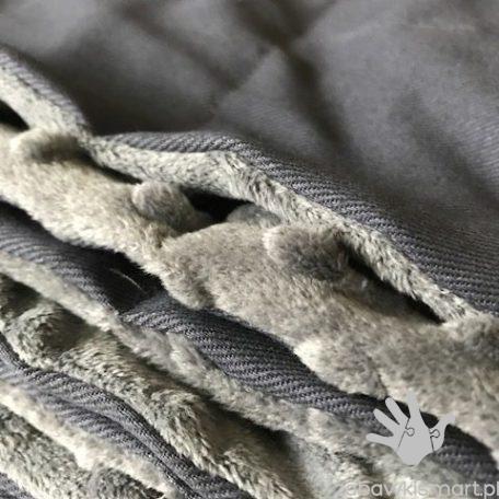 Kocyk- Obciążony ELEGANT ciemny szary 100 x 150 cm (wypełnienie-granulat szklany)