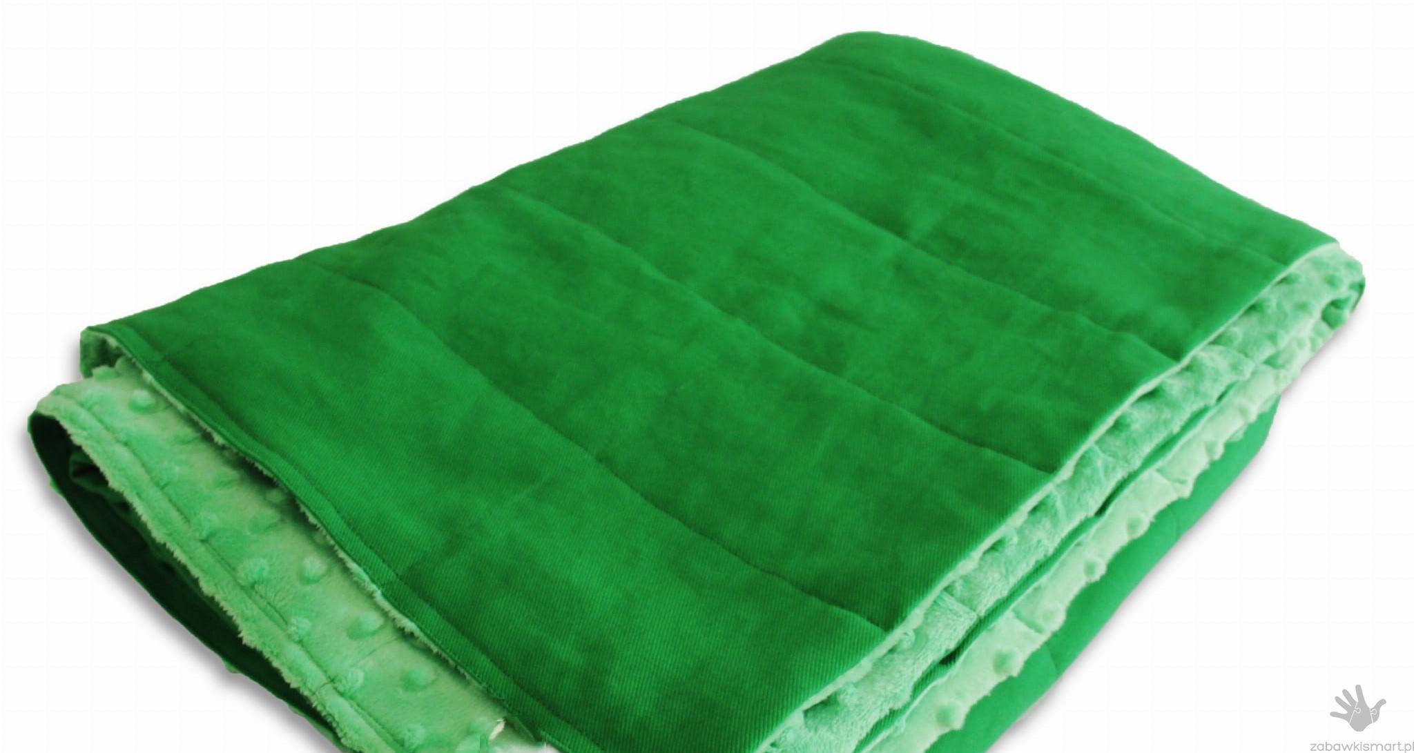 Kocyk- Obciążony ELEGANT zielony 120 x 180 (wypełnienie- granulat szklany)