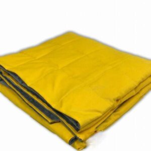 Kocyk obciążony ELEGANT- żółty 120 x 180 (wypełnienie- żwirek naturalny)