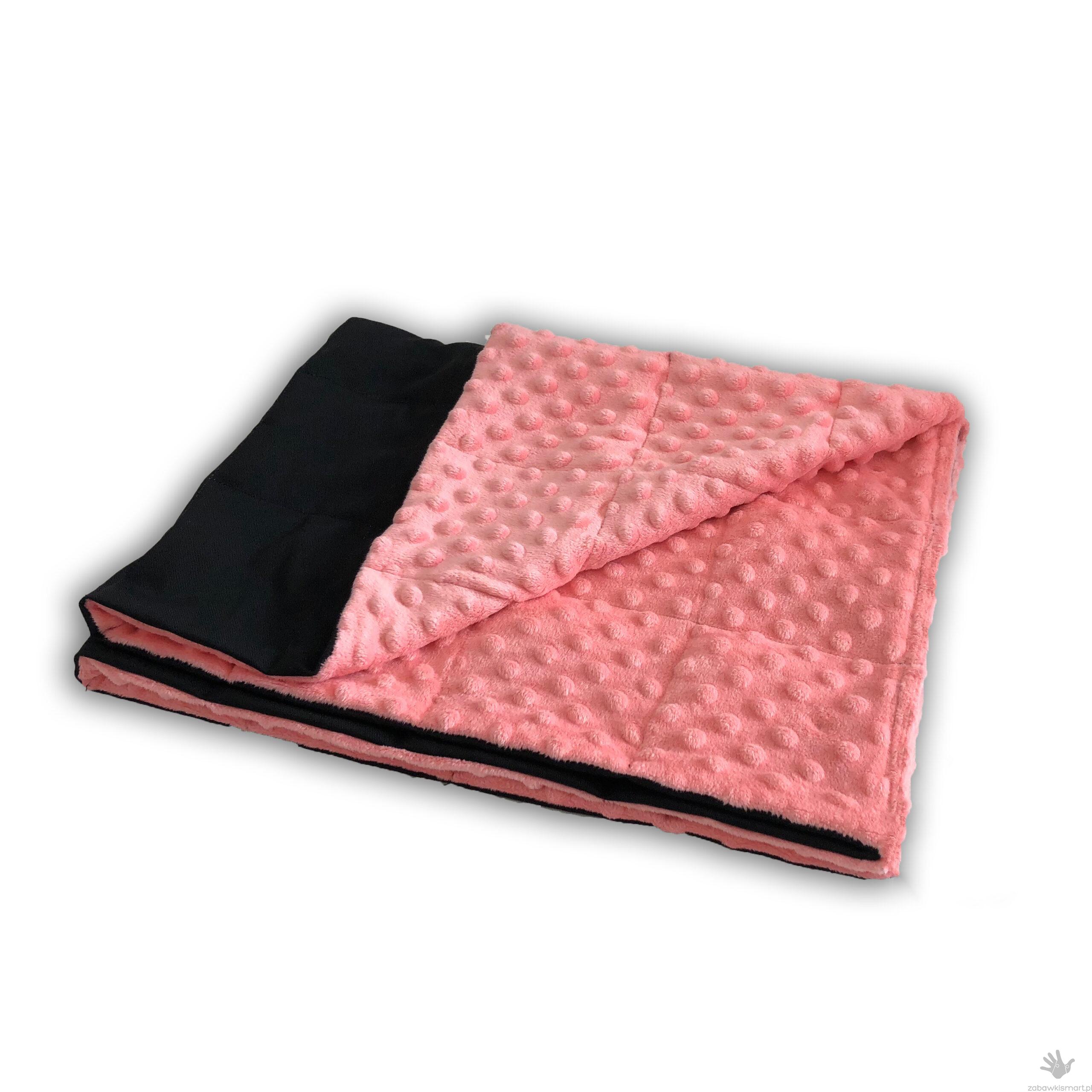 Kocyk- Obciążony ELEGANT czarny 110 x 170 cm (wypełnienie- żwirek naturalny)