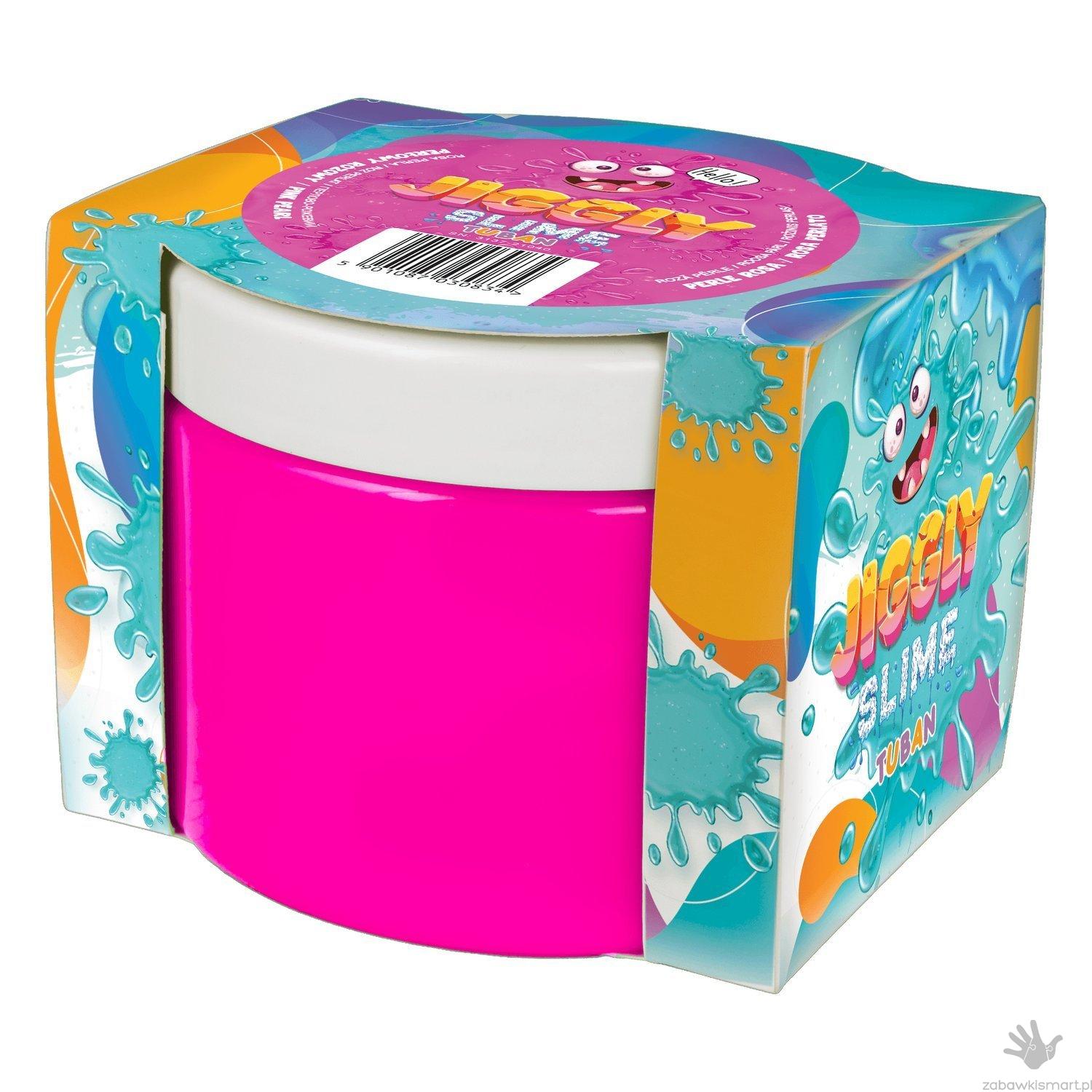 JIGGLY SLIME TUBAN- różowy perłowy 500g