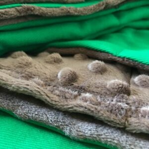 Kocyk- Obciążony ELEGANT zielony 110 x 170 cm (wypełnienie- granulat szklany)