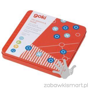 Gry magnetyczne GOKI- młynek, 4 w rzędzie