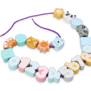 Duże korale pastelowe do nawlekania- Adam Toys