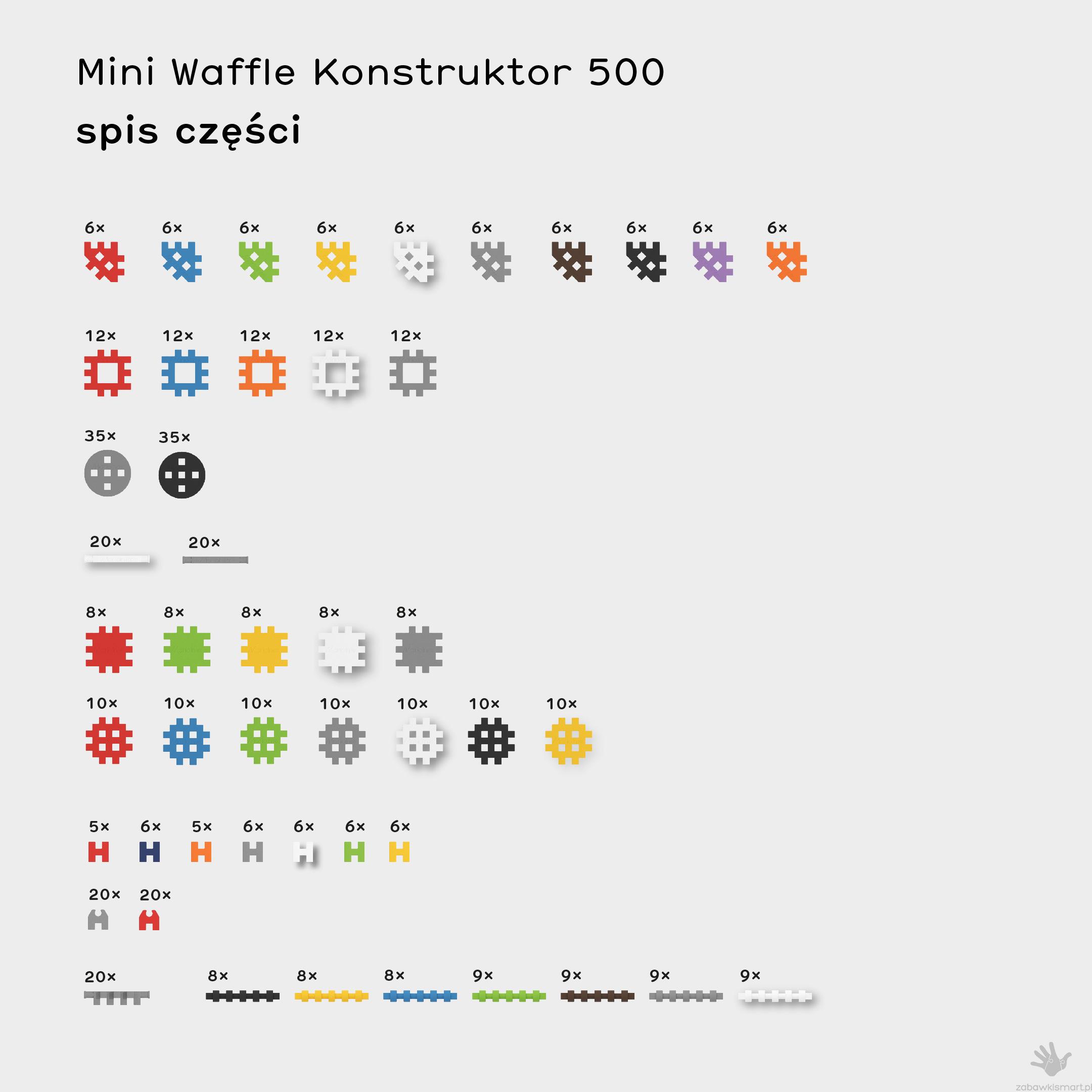 Mini Waffle Konstruktor 500- Marioinex - obrazek 4