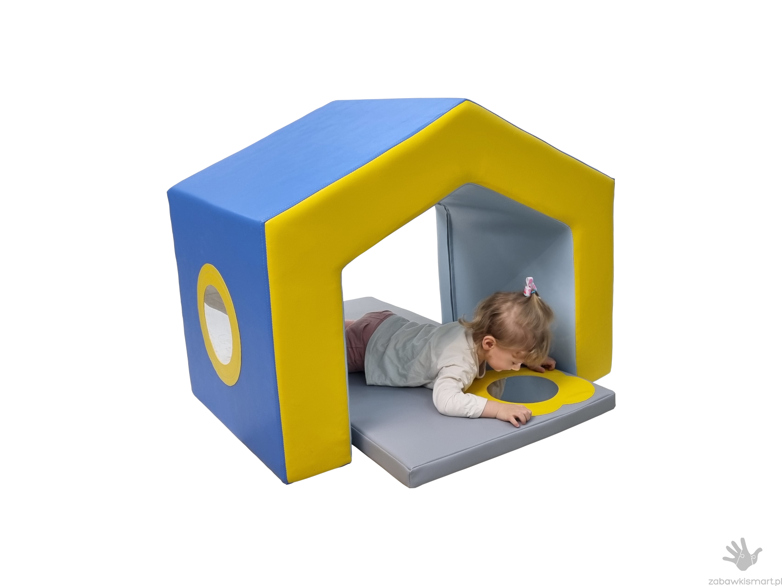 Tunel piankowy DOMEK z materacem- kształtka rehabilitacyjna - obrazek 4