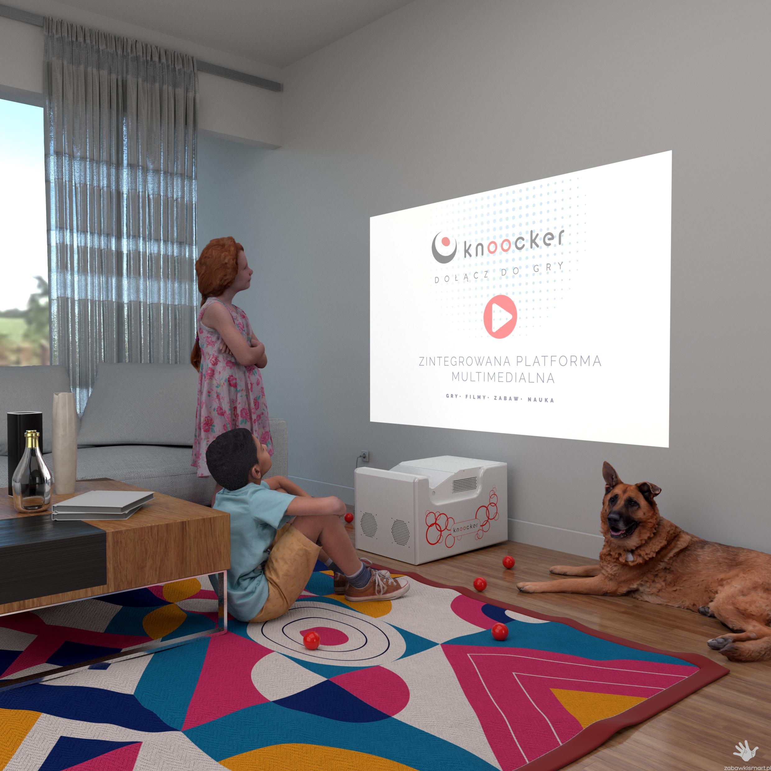 Wielofunkcyjna tablica multimedialna Knoocker Box- wersja Wall & Floor - obrazek 5